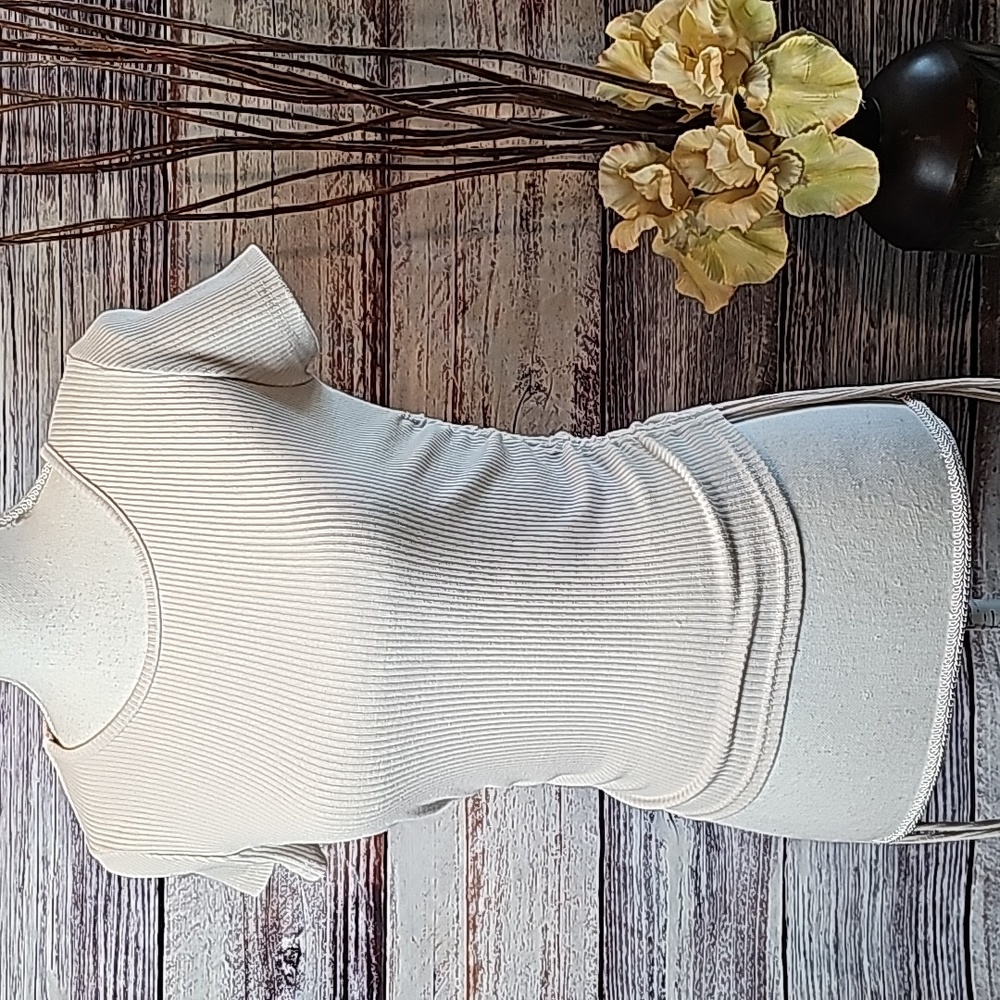 BETTER BE TAN SHORT SLEEVE RIBBED CINCHED CROP TOP